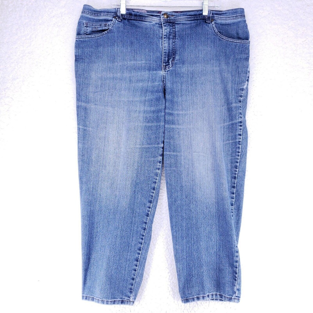 Gloria Vanderbilt Amanda Jeans Women Size 20W Mid Rise Denim Casual Pants